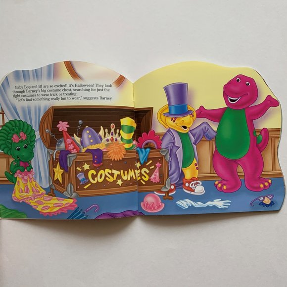 Vintage 1990s Barney Books: Just Imagine with Barney & Barney's Trick or Treat - Picture 12 of 16